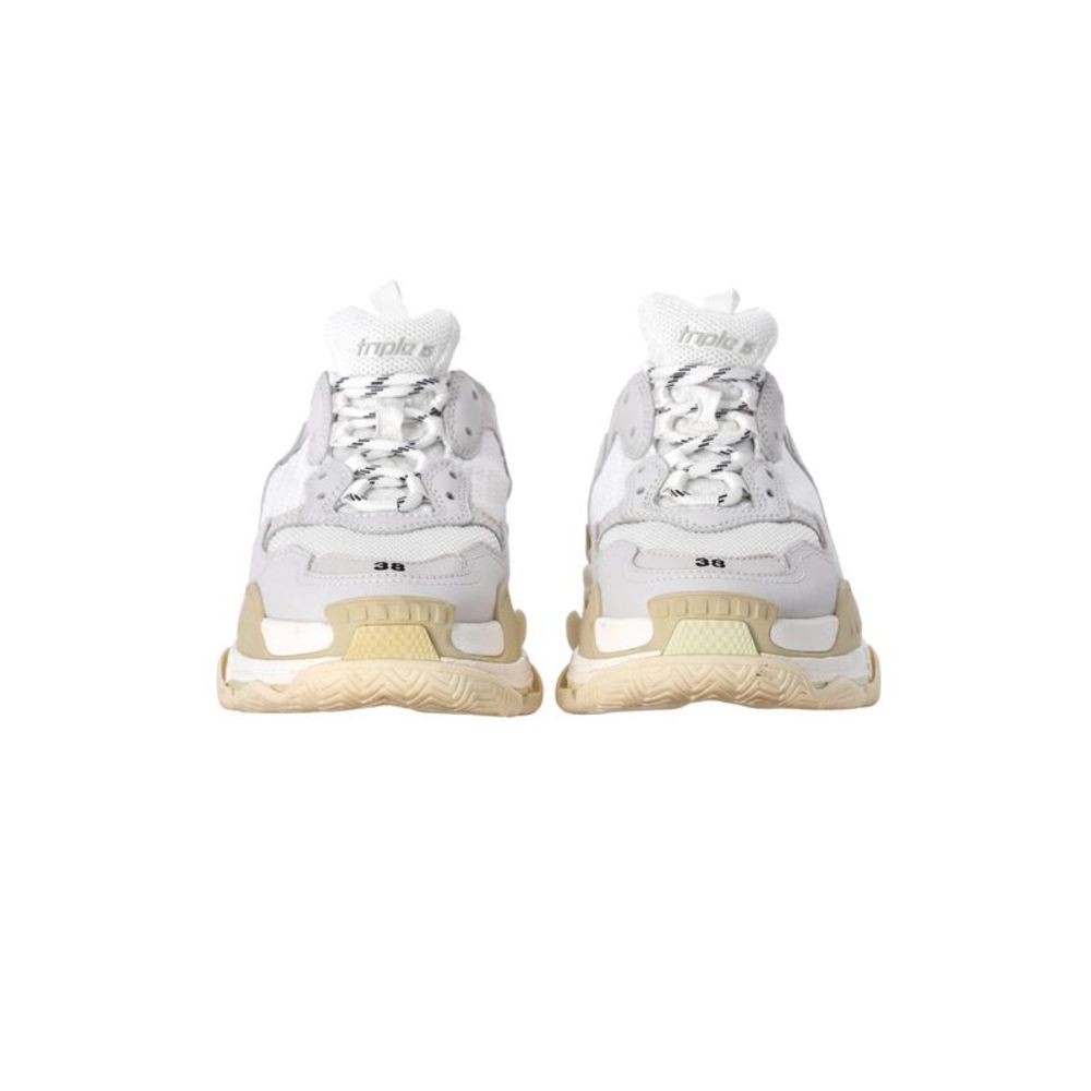 Balenciaga Triple S Sneakers in White Polyurethane - Picture 3 of 10